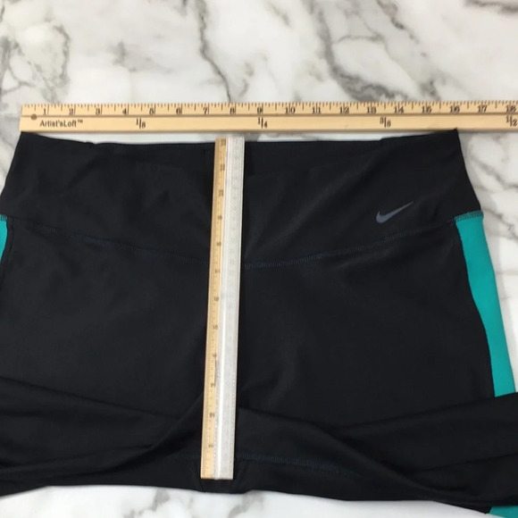 Nike Dri Fit Black Green Power Training Poly Tight - Picture 6 of 12